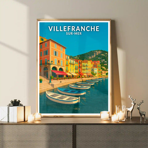 Affiche - Villefranche-sur-Mer